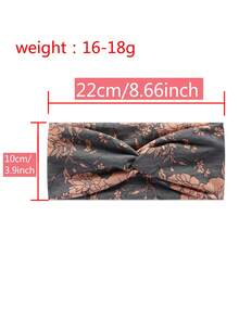 1 pieza Diadema deportiva de yoga estilo bohemio, diadema ancha elástica antideslizante para mujeres, bandas para el cabello que absorben el sudor para hacer ejercicio y correr, accesorios para el cabello de invierno para mujeres