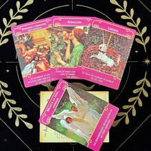 1 盒西班牙浪漫神谕卡，天使卡，44 张牌，塔罗牌占卜卡，适合初学者、圣诞节、万圣节、感恩节礼物、派对棋盘游戏、占卜卡牌游戏