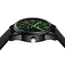 Reloj de mujer BIDEN, movimiento de cuarzo analógico, resistente al agua 30M, adecuado para enfermeras/médicos/profesionales médicos, manecilla de segundos luminosa, esfera fácil de leer, reloj de señora - Negro - Ver 4