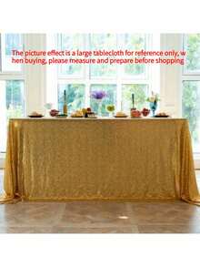 1 bucată față de masă cu sclipici auriu/argintiu, husă de masă metalică strălucitoare pentru petrecere de aniversare, Halloween, nuntă, decor pentru banchete la hotel, stil nordic