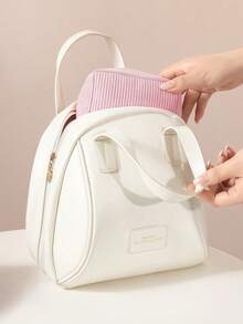 1pc Corduroy Sanitary Napkin Storage Bag, Mini Cosmetic Storage Bag, Portable Handheld Makeup Bag, Large-Capacity Sanitary Napkin Storage Bag, Can Accommodate Sanitary Napkins, Sanitary Napkins And Tampons, Lipstick, Loose Powder, Air Cushion Coins, Keys And Other Multi-Functional Mini Storage Bags, Suitable For Students, Office Workers