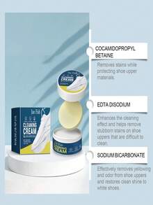 Sponge: 100G * 1 Jue-Fish White Shoe Cleaning Cream Interest-Free Shoe Cleaner No-Wash Clothing Cleaner Portable No-Wash Clothing Cleaner Powerful Stain-Removing Shoe Cleaner Powerful Stain-Removing Clothing Cleaner