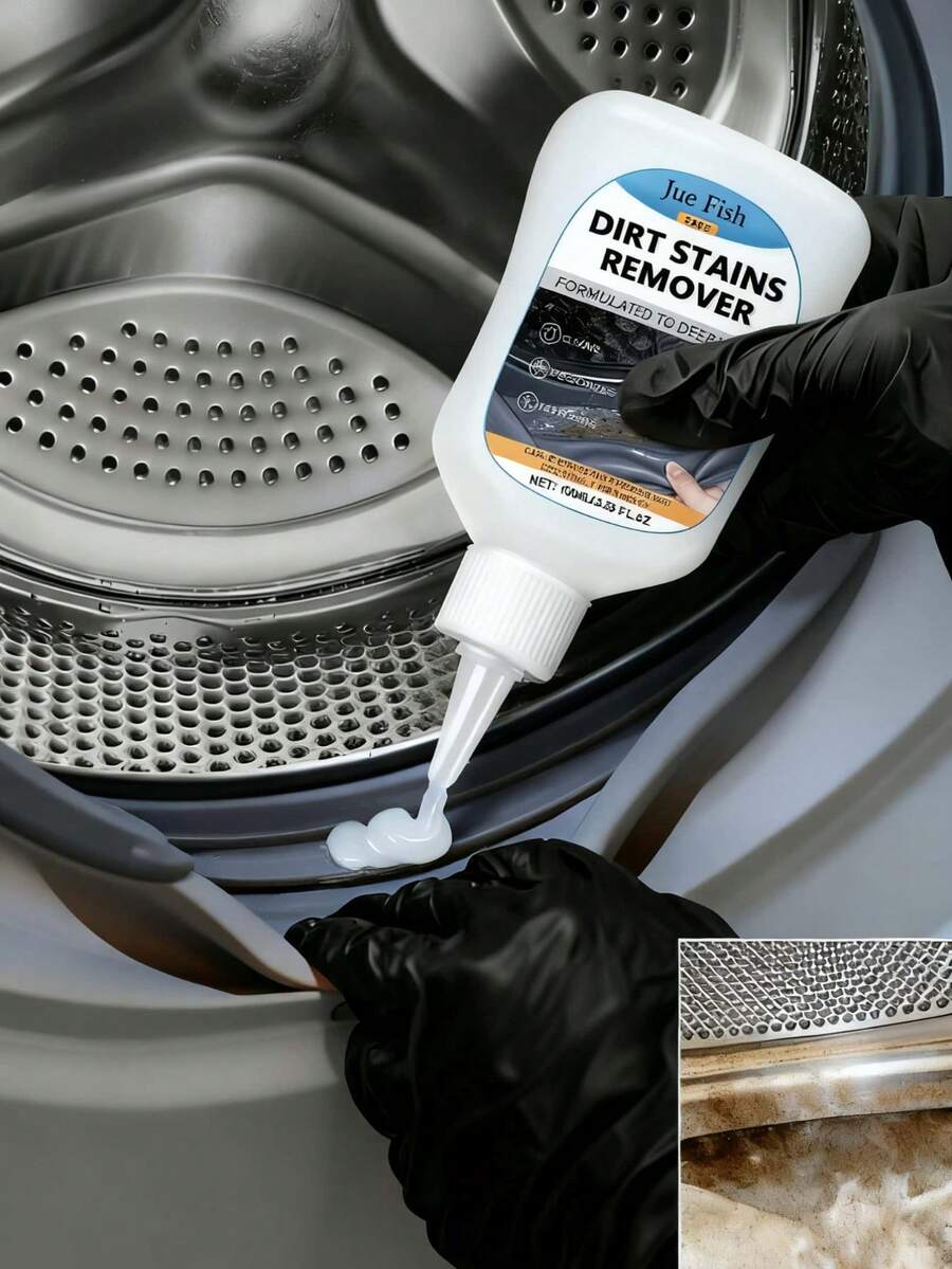 2pcs Mold Removal Gel Gel Cleaner Heavy-Duty Stain Cleaner, Suitable For Front Loaders, Washing Machine Seals, Bathroom Grouting, Showers Gap - Pre-Installation Washing Machine Cleaning Solution Mold Removal Gel