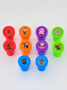 10pcs Mixed Cartoon Stamp Toys, Random Pattern Bulk Wholesale