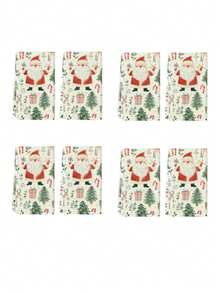 2pcs Christmas Santa Claus Kitchen Decor Hand Towels, Bathroom Hand Drying Towels, Dish Cloths, Kitchen Dining Table Decor, Seasonal Winter Home Kitchen Bath Towels Decoration, Indoor Outdoor Party Supplies, Home Decor - Multicolor - View 9