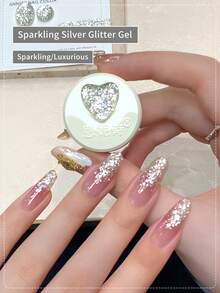 annies Sơn móng tay dạng gel nhũ lấp lánh 4 màu, hiệu ứng bùng nổ, sơn gel nghệ thuật móng tay UV lấp lánh, dễ tẩy rửa. - Nhiều màu - Xem 4
