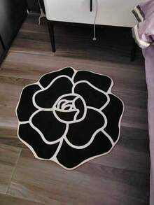 1 buc covor francez de lux cu flori de camelie, covor decorativ, decor dormitor, covor mic, covor, decor casă, covor pentru living, covor mic pentru living, covor pentru dormitor, decor casă pentru living, covor exterior, covor lavabil