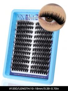 192/216 szt. puszystych kępek rzęs 50D/60D/80D/100D pojedyncze rzęsy grube kępki przedłużanie rzęs rzęsy typu D kępki pojedyncze rzęsy 10-18 mm rzadkie kępki rzęs kępki rzęs, kępki rzęs, pojedyncze rzęsy, rzęsy, sztuczne rzęsy