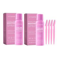 JAYSUING 1pc 100ml Hair Identification Spray, New Upgrade, Suitable For Shaving, Skin Care, Makeup And Hair Removal For Men And Women - Facial Hair Identification Spray With Razor (1 Bottle + 4 Razors) [Care] [Travel Size] [Hair Removal Set] [Halloween] [Christmas] - Pink - View 15