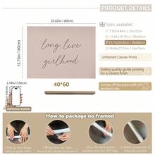 1 幅带框/帆布墙面艺术，一套 9 件儿童房粉色墙面装饰：复古儿童房装饰粉色艺术套装儿童房复古女孩房装饰家居房间装饰带框墙面艺术带框墙面装饰房间装饰家居装饰墙面装饰浴室装饰 - 彩色 - 查看 66