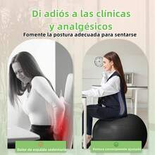 Pelota de Pilates, Pelota de Yoga, Pelota para Ejercicio Deporte de Equilibrio Equipo de Anti Estallido, 65 Pelota Pilates de Resistencia estática con Bomba, Antideslizante pelota yoga para Embarazo/Pilates/Yoga/Fitness/ Ejercicios Abdominales - 1 - Ver 1