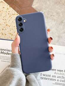 Ốp lưng điện thoại silicon lỏng màu xanh dương tối giản chống trầy xước, tương thích với Samsung Galaxy S25/S25 PLUS/S25 Ultra/A16/A36/A26/A56/A50/A12/A32/A52/A72/A51/A21S/A13/A14/S24/S24 PLUS/S24 Ultra/S20/S23/S22/A53/S20 FE/S21, 11/12 Pro/12/12X/13 Pro/14 Pro/15 Pro/X3 Pro, 10/9/Note 9/12C/Note 11 Pro/Note 8 Pro/9C/9A, Quà tặng mùa xuân, sinh nhật, kỷ niệm, phiên bản quốc tế, không phải phiên bản nội địa. - Nhiều màu - Xem 4