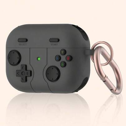 Funda protectora de silicona líquida antideslizante y gruesa con diseño de consola de juegos, 1 pieza, como regalo de cumpleaños para Airpods Pro 2/4ta generación