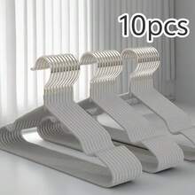 10 Stücke schwere, rutschfeste, metallbeschichtete Kleiderbügel - platzsparende Mehrzweck-Kleiderbügel, geeignet für Zuhause und Kleiderschrank-Organisation