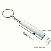 1/2pcs Durable Iron Outdoor Survival Whistle, High Frequency Earthquake Rescue Whistle, High Volume Dual Hole Explosion Whistle, For Training And Emergency, Essential Gear For Mountaineering, Survival Whistle, Dual Barrel Loud Whistle, Stainless Steel Earthquake Disaster Prevention Whistle, Suitable For Camping, Hiking, Climbing, Wilderness, Outdoor Adventure Survival Tool