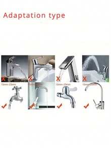 1个水龙头延长杆旋转节水水槽喷头柔性厨房浴室水龙头延长器 - 彩色 - 查看 3