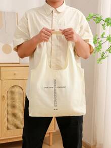 1 Pc Freedom   Pattern Tote Bag Literature Shoulder Bag Illustration Girl Book Bag Travel Harajuku Handbag Gift For Her, Travel Gift For Man Woman Christian Merch Jesus Christian Gift