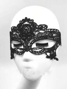 Women's Sexy Half Face Lace Eye Mask, Suitable For Makeup Parties, Role-Playing, Clothing Accessories, Comfortable Wear, Halloween And Christmas Parties, Is The Perfect Gift For Female Friends - Multicolor - View 12