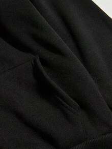 1pc Hoodies & Sweatshirt Sweatshirt Men Regular Fit Black Perfect For Christmas, Helloween, Birthday Perfect For Fall & Winter Spring Vintage Christian High Quality Autumn Casual Halloween Winter ,Fall Hoodies,Men's Fall Clothes,Street Wear,Halloween,Mens Hoodies,Y2k Clothes,Jesus Hoodie,Thanksgiving Day,Nightmare Before Christmas,Christmas - màu đen - Xem 4