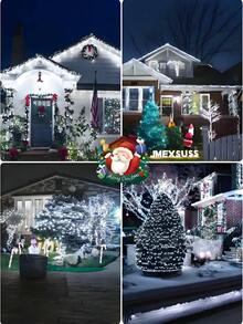 50/100/150/200/300 LED Solarne Dekoracyjne Lampki LED - 8 Trybów, IP65 Zewnętrzny Wodoodporny Sznur Świątecznych Lampek, Solarny Sznur Lampek LED z Miedzianym Drutem, Zewnętrzny Ogród, Dziedziniec, Choinka, Wesele, Kemping, Boże Narodzenie, Halloween, Zewnętrzny Sznur Lampek Solarnych (Ciepła Biel, Wielokolorowe, Białe, Czerwone, Różowe, Niebieskie)