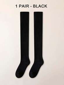 1/2/3/4/5双装女士保暖过膝袜，加厚保暖大腿袜，及膝袜，舒适秋冬家居袜