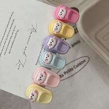 6pcs Cute & Funny Mini Slippers Hair Clips, Bangs Side Clips, Creative Halloween Hair Accessories, Acrylic, Hair Slide, Hair Barrettes