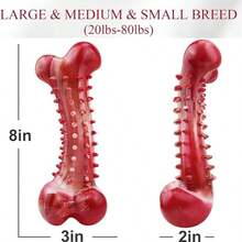 Juguetes para perros para afilar y limpiar los dientes, huesos de goma natural resistentes y duraderos para el entrenamiento de perros medianos y grandes, suministros para mascotas, juguetes de hueso resistentes con sabor a tocino a prueba de destrucción para razas medianas y grandes, juguetes de masticación duraderos para mantenerlos ocupados y reducir el aburrimiento, limpieza de dientes