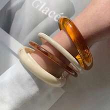 4-Piece Fashionable And Minimalist Design Women's Bracelet Set With Retro And Elegant Style Suitable For Daily Versatile Casual Wear Accessories - 彩色 - 查看 2