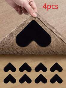 Carpet Tape, PU Washable Non-Slip Reusable Carpet Grippers, Floor Mat Anti Slip Fixing Sticker PU Washed With Water Without Marks, Reusable Carpet Tape Water Wash Fixed Stickers Gifts Birthday Graduation