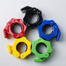 Goreem Par De Abrazaderas para Pesas, Bloqueo De Liberación Rápida, 1 Pulgada De Diámetro, Barras Estándar, Placas De Peso, Clips para Collar, Levantamiento De Pesas, Entrenamiento Físico (Rojo) - Rojo - Ver 2