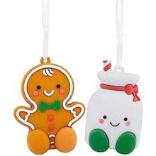 Hallmark Better Together - Adornos magnéticos de Navidad para árbol (2 Unidades)(Pan de jengibre y leche) - Tipo 2 - Ver 2
