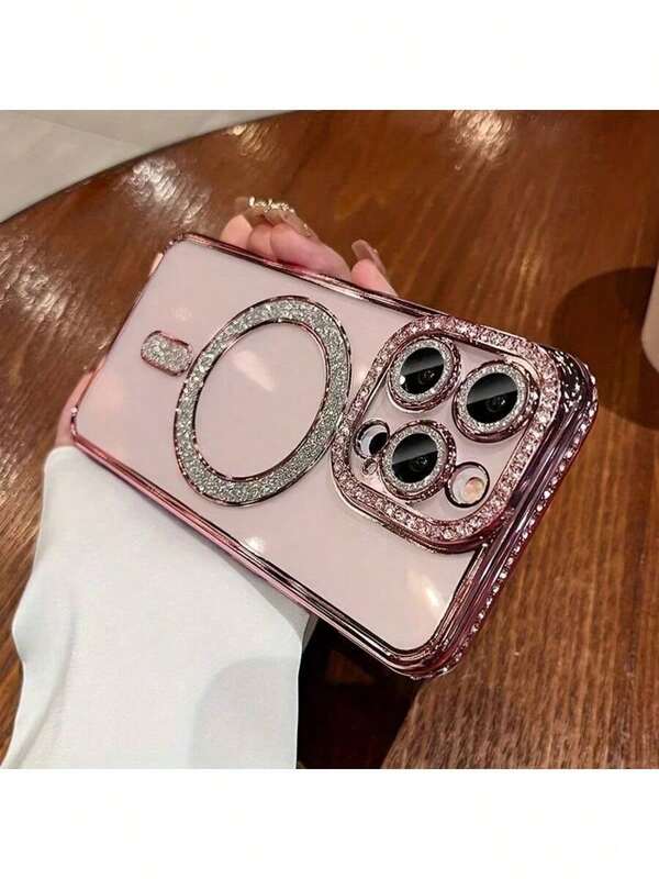 1pc Luxury, Classic, Minimalist, Retro, Patchwork Aesthetic Style Phone Case, Suitable As Birthday, Holiday Gift For Friends, Family, Couples, Yourself, Semi-Transparent, Anti-Fingerprint, Magnetic Charging, Compatible With Wireless Charging, Dust-Proof, Waterproof