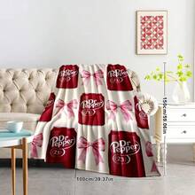 1 pătură cu text roșu, pătură decorativă pentru lenjerie de pat, pătură caldă și confortabilă, cadou pentru familie și prieteni, pătură pentru dormitor, pătură pentru aer condiționat, pătură caldă și ușoară din fleece micro-flanel, pătură mică personalizată din fleece, multifuncțională, disponibilă în mai multe dimensiuni, potrivită pentru toate anotimpurile