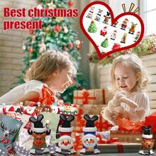 1/4 piezas Juguetes a cuerda navideños para niños, regalos de fiesta, set de 4 paquetes de juguetes de fiesta navideña, juguetes de cuerda novedosos que caminan y saltan, relleno de bolsas de regalo y obsequios divertidos para la fiesta de Navidad