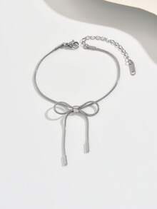 1 件精致金色蝴蝶结手链，细链设计打造柔和的蝴蝶轮廓，紧密贴合手腕，为腕间增添优雅、甜美的魅力 - 金黃色 - 查看 7