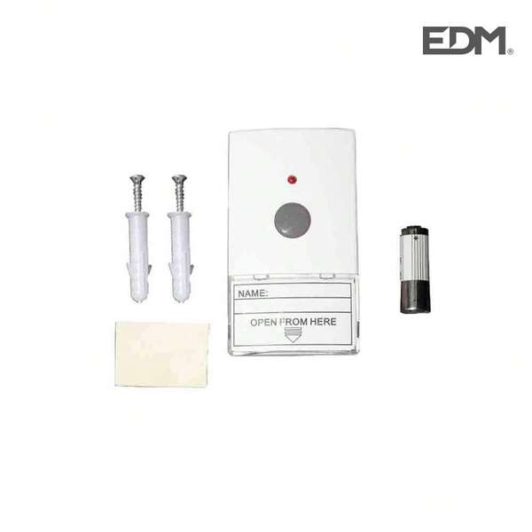  Transmissor de substituição Edm 49401 para campainha 49303, branco