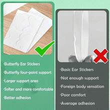 30pcs/18pcs/6pcs New Butterfly Shaped Ear Pads, Unique Design Same As Celebrities, With Windproof Ear Plugs - Multicolor - View 2