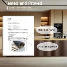 94.5 X 23.6 In Acoustic Wood Wall Panel Flexible Soundproof Absorbing Panels Wood Slat Walls For Interior Wall Decor Brown - 棕色 - 查看 2