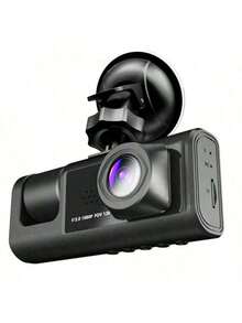 1pc Dual Channel 1080P Full HD Dash Cam, Front And Rear Dual Recording, DVR With Loop Recording, 2-Inch Display, Battery Capacity 150mAh (SD Card Not Included) - Multicolor - View 9