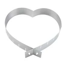 Anillos para pastel anillos para Mousse y magdalenas utensilios para hornear en forma de corazón anillos de pastelería DIY herramienta para pastel - ComoSeMuestra - Ver 7