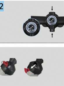 HP4 Portable Air Pump, Foldable Design, Suitable For Surfboard, Kayak