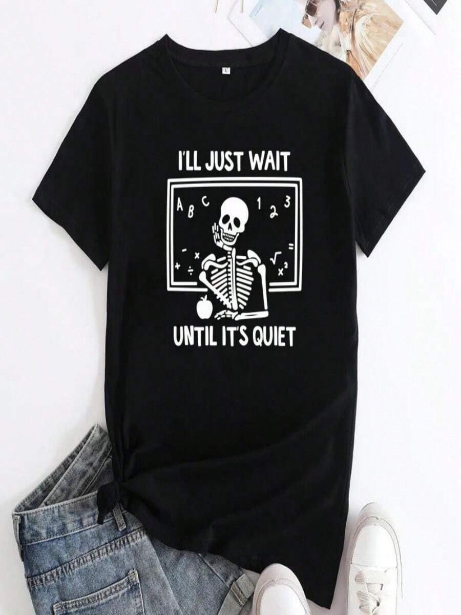 2025 Champion Tank Davis All Match American Fashion Brand Printed Men's And Women's Loose Summer Loose Short Sleeve T Shirt - 黑色 - 查看 1