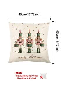 1 pieza Camino de mesa Cascanueces de Navidad, Camino de mesa tipo lino de Navidad, Camino de mesa, Camino de mesa, 1 pieza Camino de mesa, 4 piezas Individuales, 1 pieza Funda de cojín, 3 productos disponibles, Decoración del hogar de temporada para interiores/exteriores, Decoración del hogar de invierno, Decoración navideña, Decoración de habitación navideña, Decoración de fiesta navideña - Multicolor - Ver 6