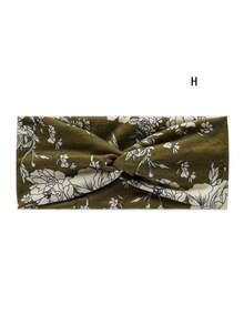 1 pieza Diadema deportiva de yoga estilo bohemio, diadema ancha elástica antideslizante para mujeres, bandas para el cabello que absorben el sudor para hacer ejercicio y correr, accesorios para el cabello de invierno para mujeres