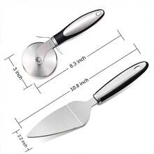 Customized Stainless Steel Pizza Knife, Bread Knife, Pizza Cutter Wheel, Cheese Slicer, Baking Tool - Stainless Steel - View 8