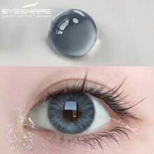 1 Pair Eyeshare Korean Colored Contact Lenses, Blue, Brown, Natural Gray, Green Colored Contacts - MELBOURNE-bLUE - View 5