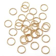 60pcs 4-10mm Stainless Steel Open Jump Rings, Gold Color, Suitable For DIY Jewelry Making, Necklaces, Bracelets, Small Business Supplies - Durable, Easy To Use, Versatile, Long-Lasting - Golden - View 9