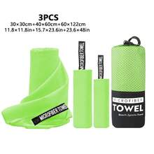 3pcs Ultra-Fine Microfiber Quick Dry Towels, Compact Perfect Travel Towels, Super Soft Sports Towels, Suitable For Camping, Travel, Fitness, Workout, Yoga And More