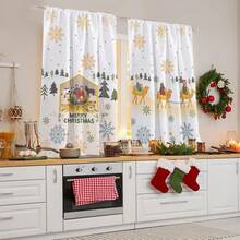 Cortina de cocina impresa de 1.30 de altura x 2 metros de ancho - Céfiro - Ver 13