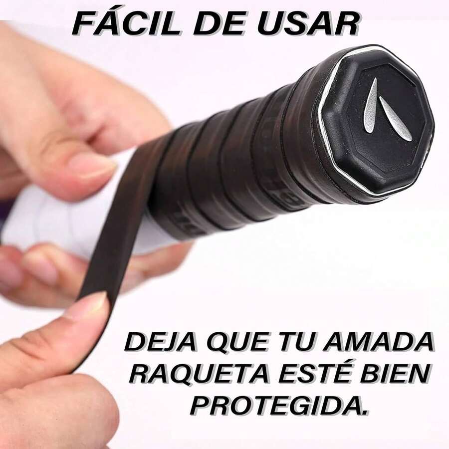 VXMBNB, Overgrip Tenis, Overgrip Padel de 12 Piezas, Absorbente del Sudor y Antideslizante, Apto para Tenis, Cricket y Otras Raquetas. - blanco - Ver 1